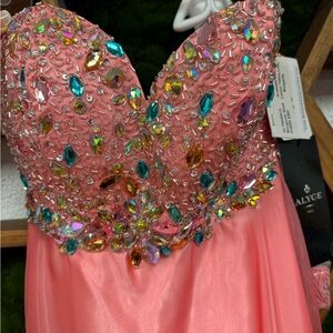 Alyce Paris gown.